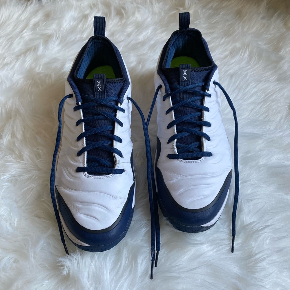 Nike Nikecourt Air Oscillate Pete Sampras Tennis Shoes Navy & White. Size 12